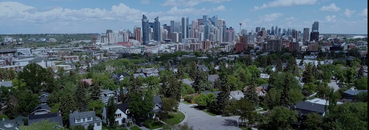 downtown calgary from scarboro