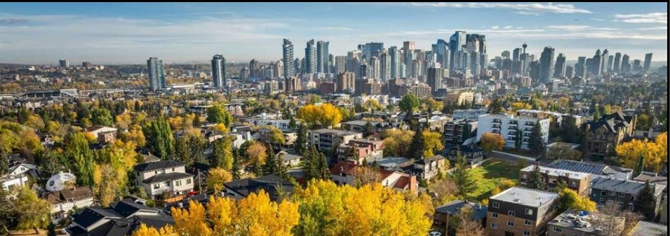 Downtown Calgary from Bankview Inner City SW