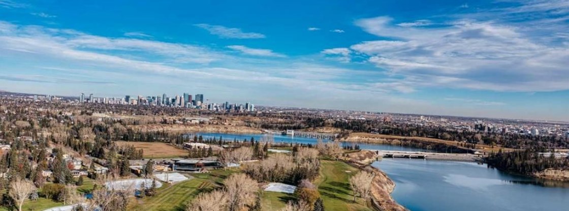 DOWNTOWN CALGARY FROM NORTH GLENMORE PK