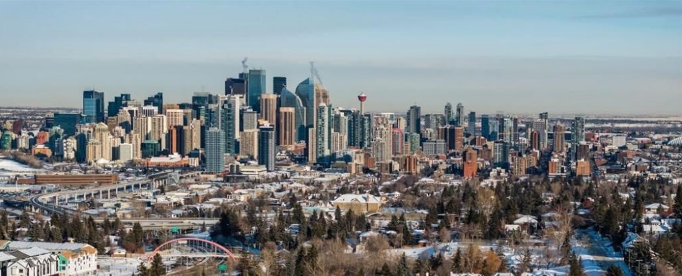 DOWNTOWN CALGARY FROM SHAGANAPPI