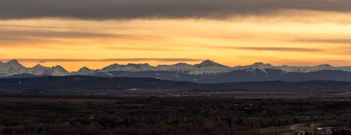 THE ROCKIES FROM THE SOUTH OF CALGARY