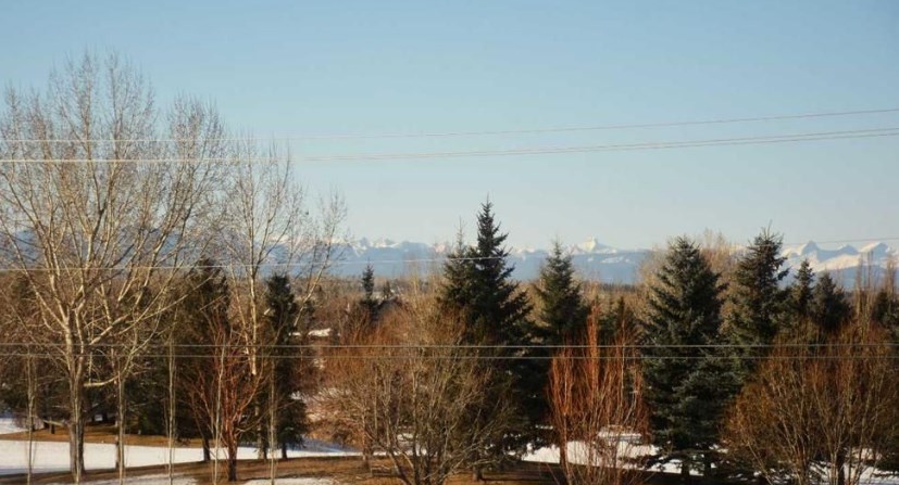 mountains from north west calgary