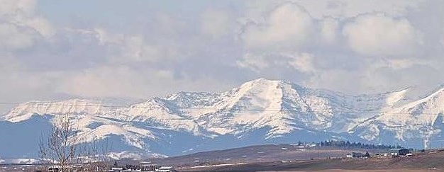 THE ROCKIES FROM OKOTOKS