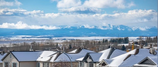 the mountains from rocky view