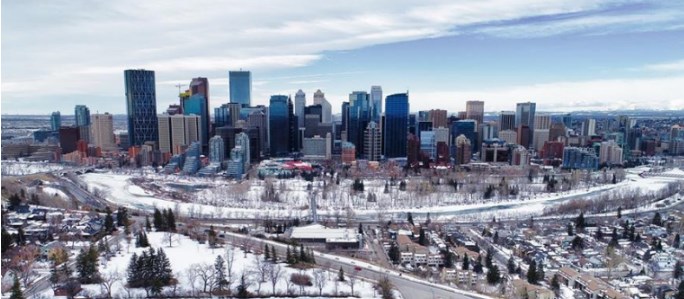 SNOWY CALGARY ALBERTA