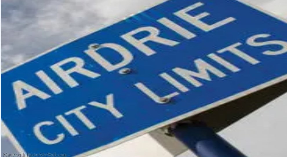 AIRDRIE CITY LIMIT SIGN ALBERTA