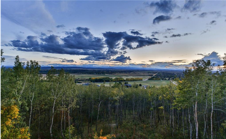 mountains from rocky view county springbank