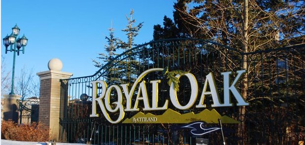 royal oak community sign