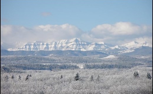 WINTER ROCKIES FROM MILLARVILLE